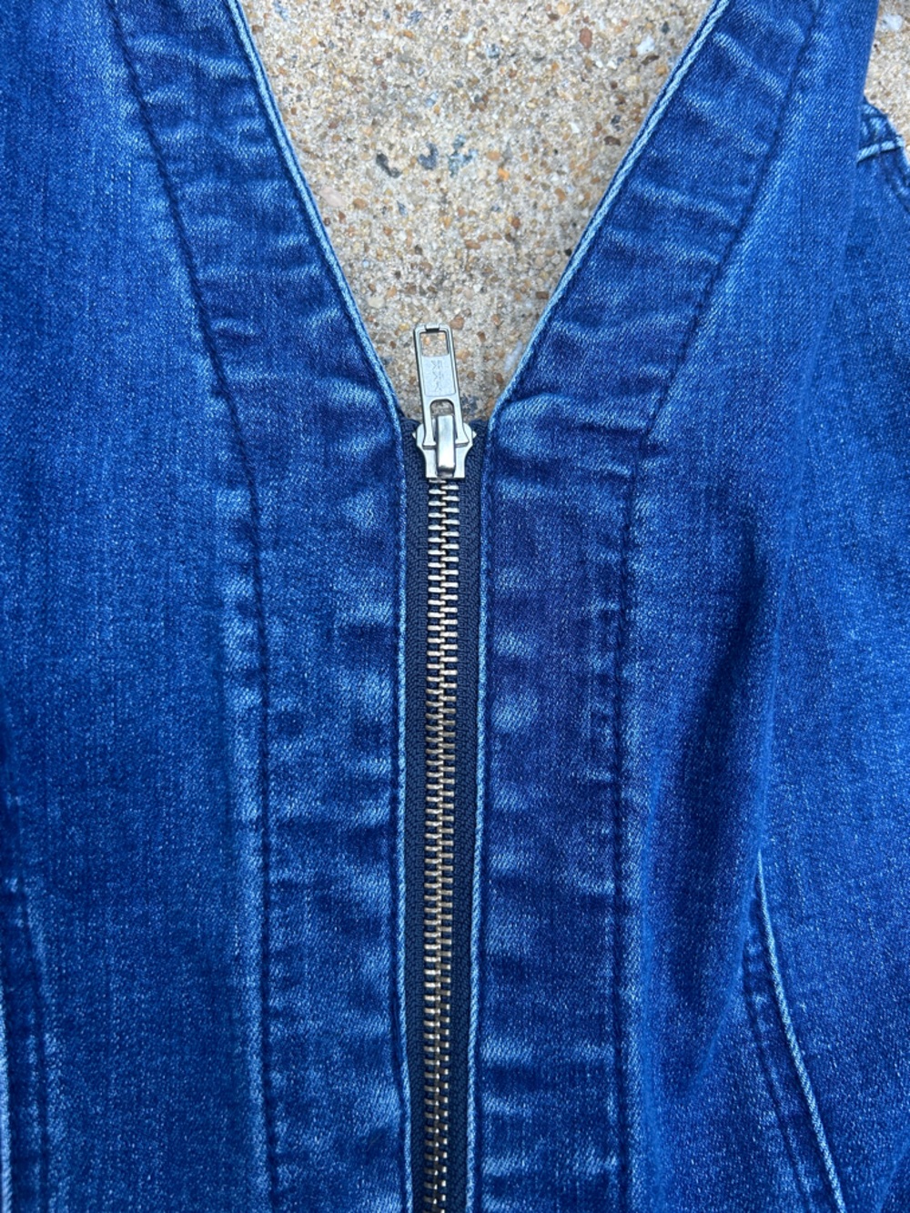 NWT True Religion Dark Blue Denim Halter Jumpsuit with Tie Waist - Picture 5 of 13